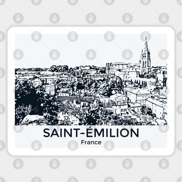 Saint-Emilion - France Magnet by Lakeric